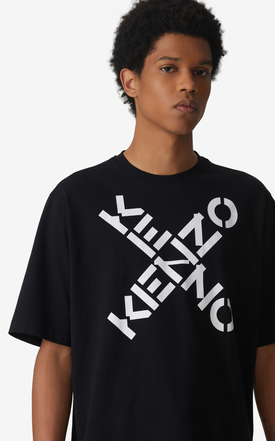 Kenzo Sport Big X μπλουζακια ανδρικα μαυρα | GR761157